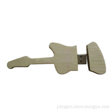 Wooden Electric Bass USB Flash Drives
